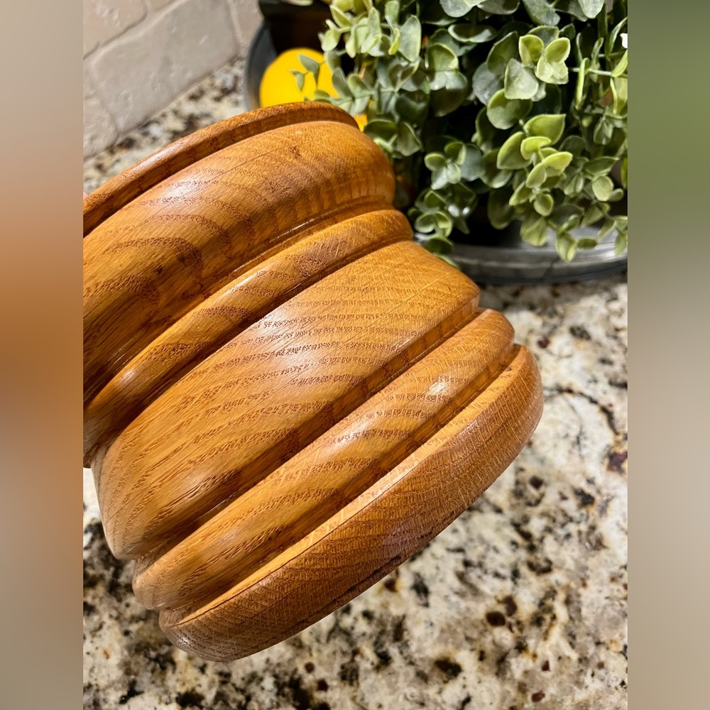 MCM Beehive Decorative Turned Bowl